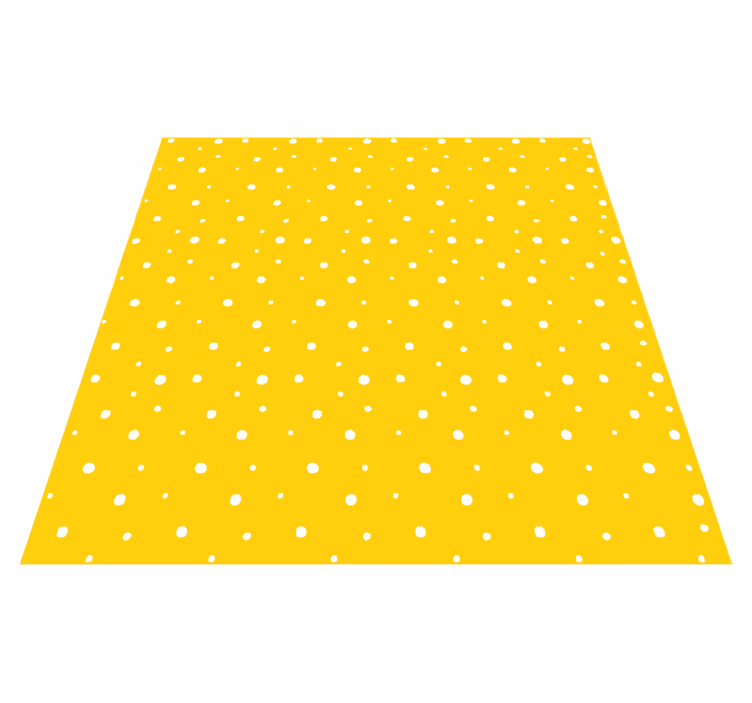 Vinyl teppich gelb mit kreismuster - TenStickers