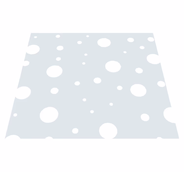 Vinyl teppich weiß mit mint fantasy muster - TenStickers