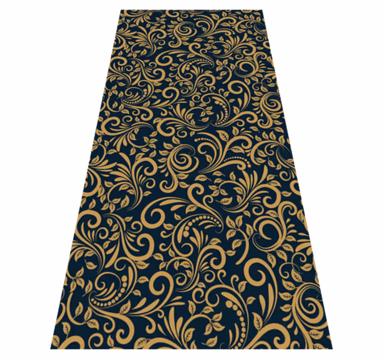 Vinyl teppich braun versace gold schwarz - TenStickers