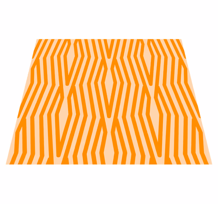 Vinyl teppich orange mit abstraktem muster - TenStickers