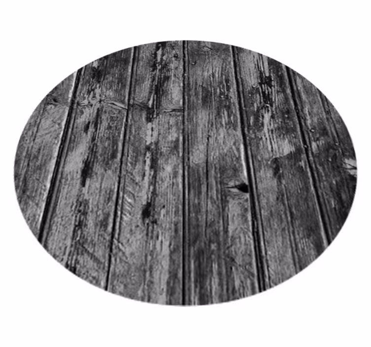 Vinyl teppich schwarz mit grauem holzdekor - TenStickers