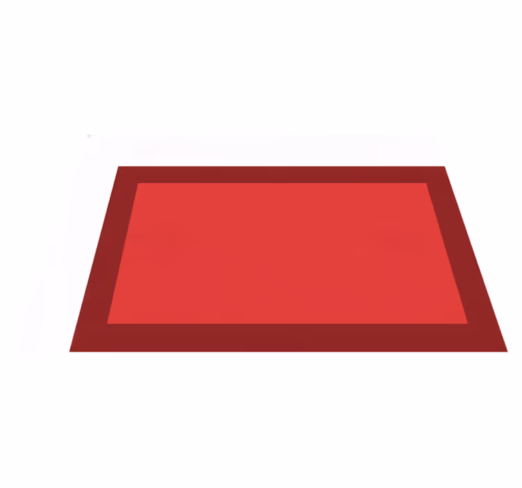 Vinyl teppich rot mit dunklen rändern und hellem zentrum - TenStickers
