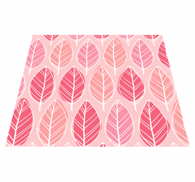 Vinyl teppich rosa im pinken birkenwald - TenStickers