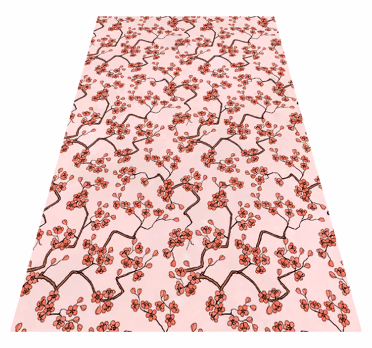 Vinyl teppich rosa kirschblüte - TenStickers