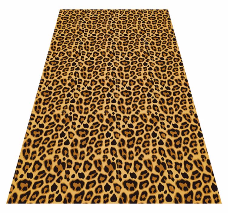 Vinyl Teppich Tiermuster akzentbereich mit leopardenmuster - TenStickers
