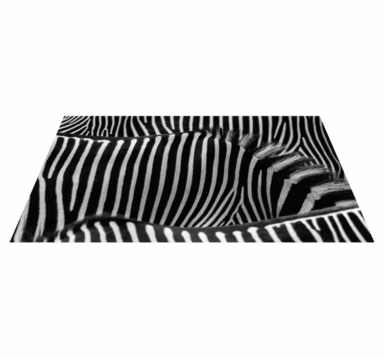 Vinyl Teppich Tiermuster zebrastreifenmuster - TenStickers
