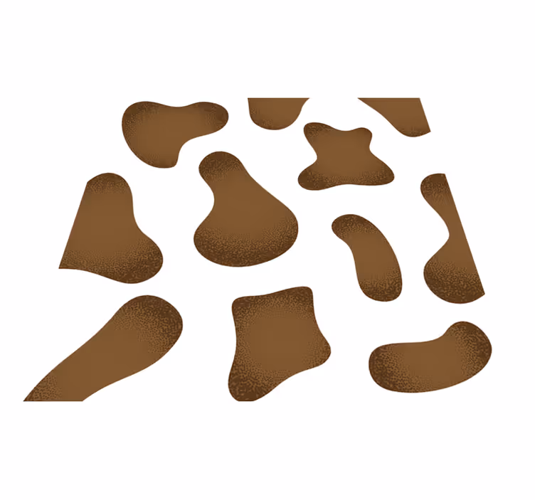 Vinyl Teppich Tiermuster abstraktes kuhfellmuster - TenStickers