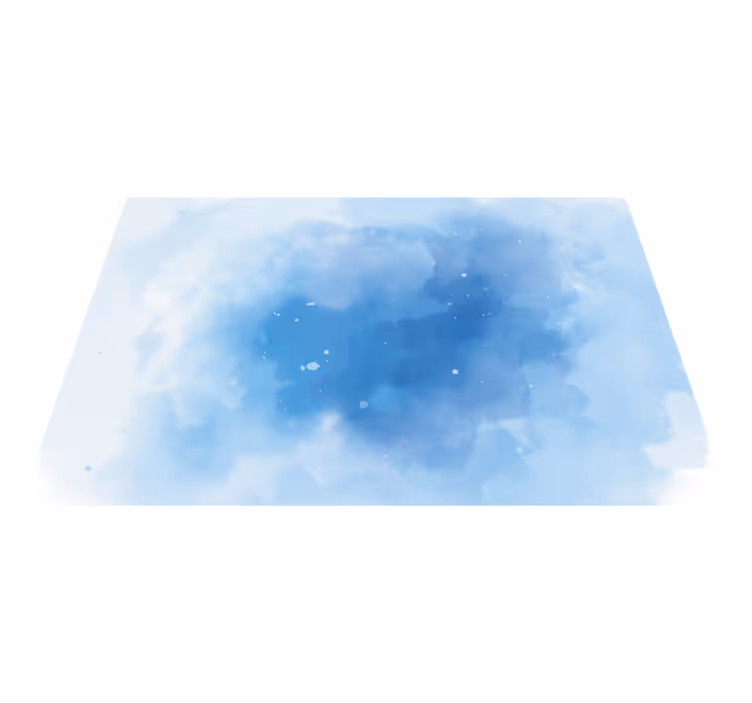 Vinylteppich minimalistisch minimalistische blaue Aquarell - TenStickers