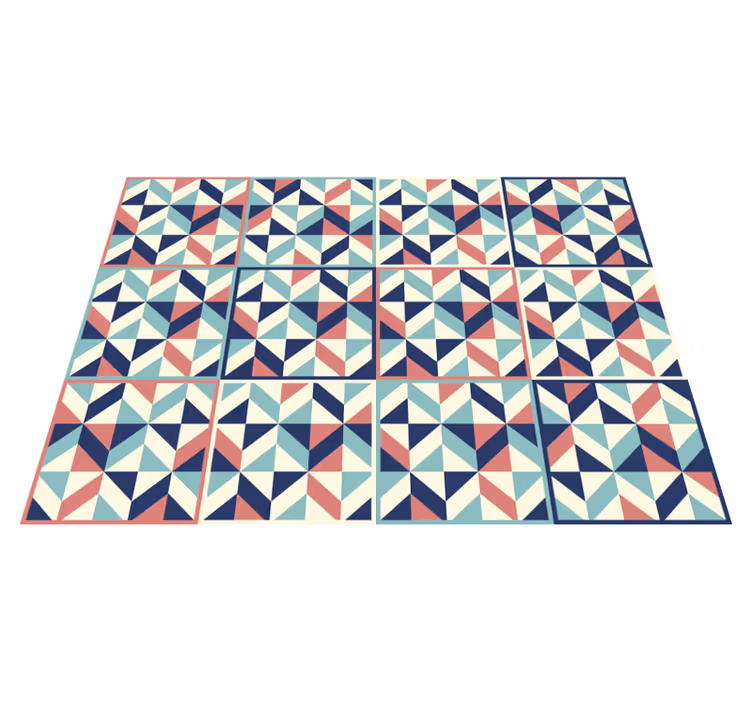 Vinyl Teppich geometrisch geometrisch gemusterte Oberfläche - TenStickers