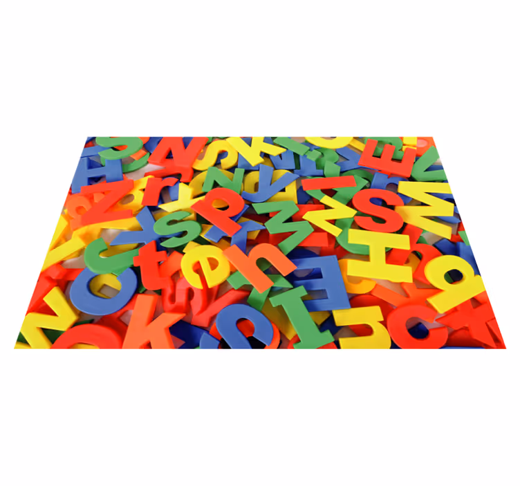 Vinyl Teppich Alphabet alphabet-puzzle-spiel - TenStickers