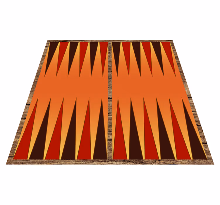 Schöner backgammon-brettspiel-vinylteppich - TenStickers