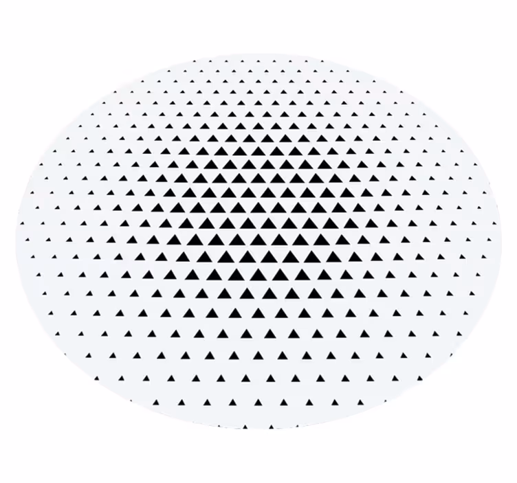 Minimalistischer vinylteppich mit dreiecken - TenStickers