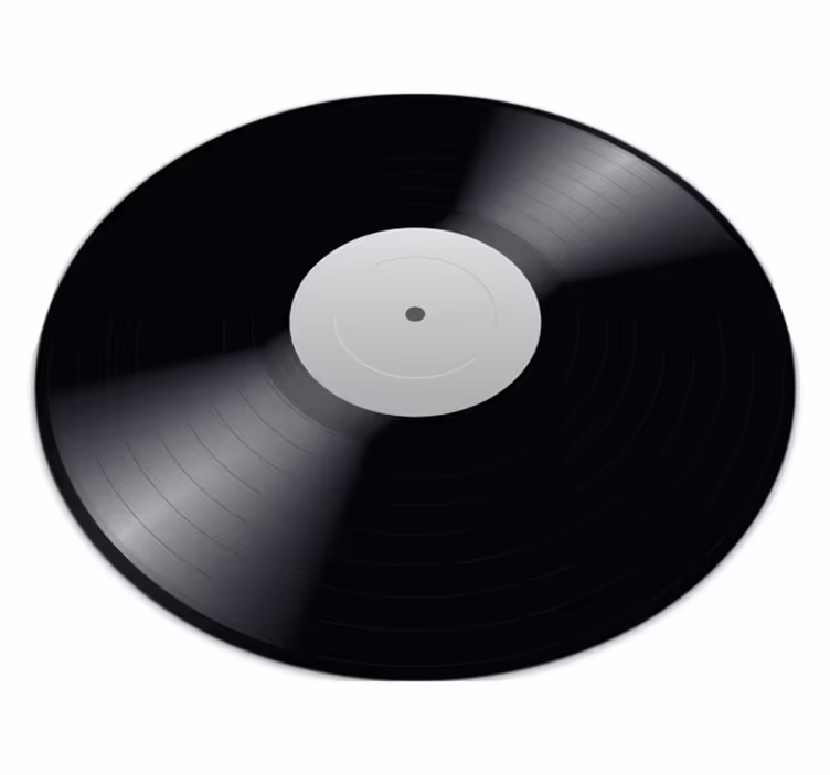 Schallplatte vintage vinyl teppich - TenStickers