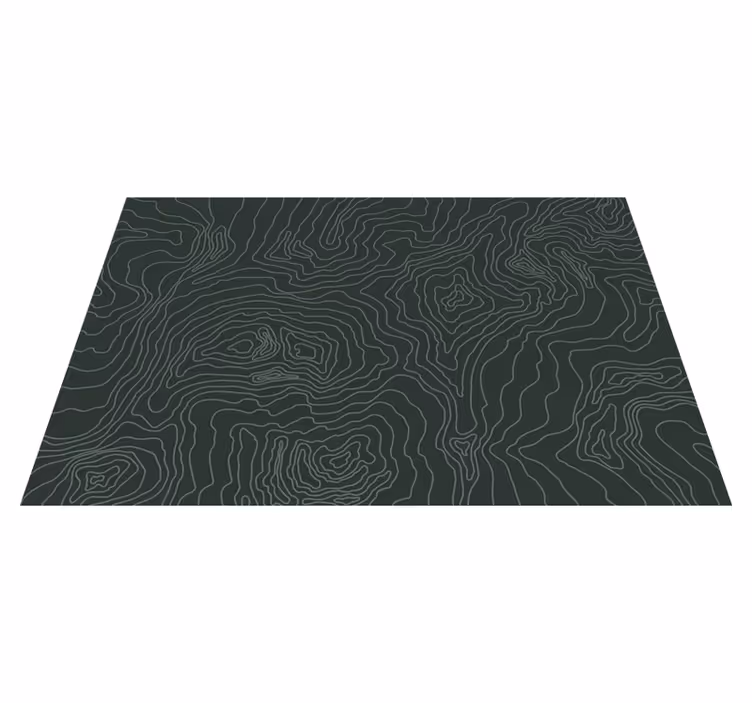 Teppich pvc topografische karte weltkarte - TenStickers