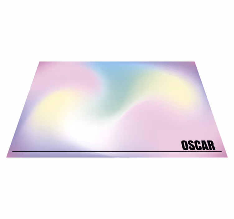 Vinyl Teppich mit Namen anpassbarer farbverlauf - TenStickers