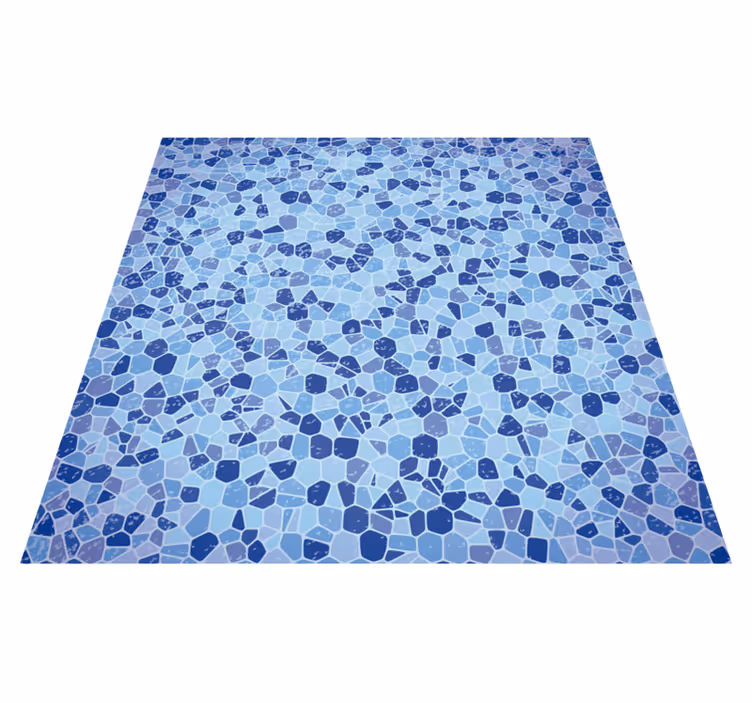 Vinylteppich Mosaik mosaikblaues ensemble - TenStickers