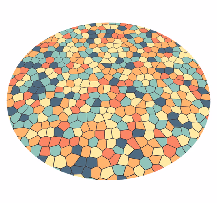 Vinylteppich Mosaik mosaik-rundbild - TenStickers