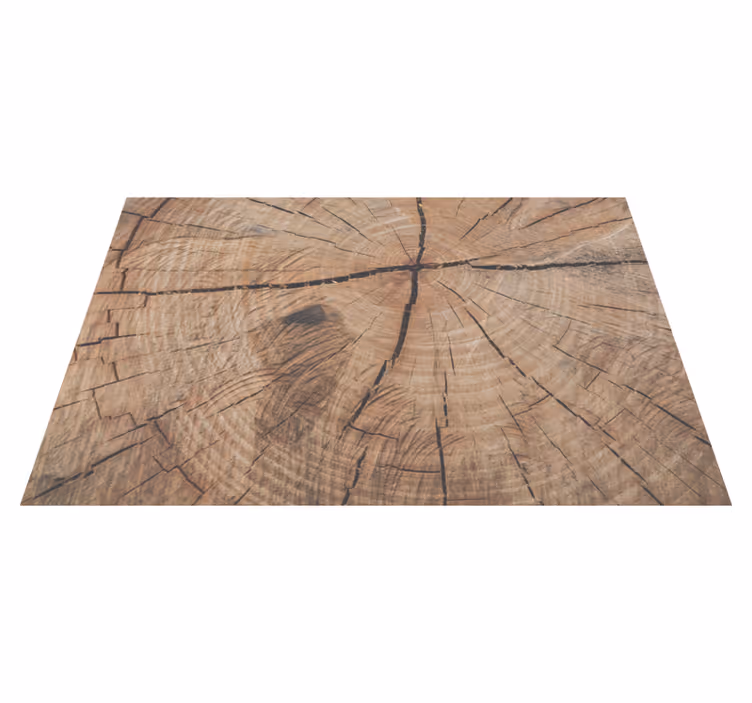 Wundervoller Vintage Holzstamm Vinyl Teppich - TenStickers