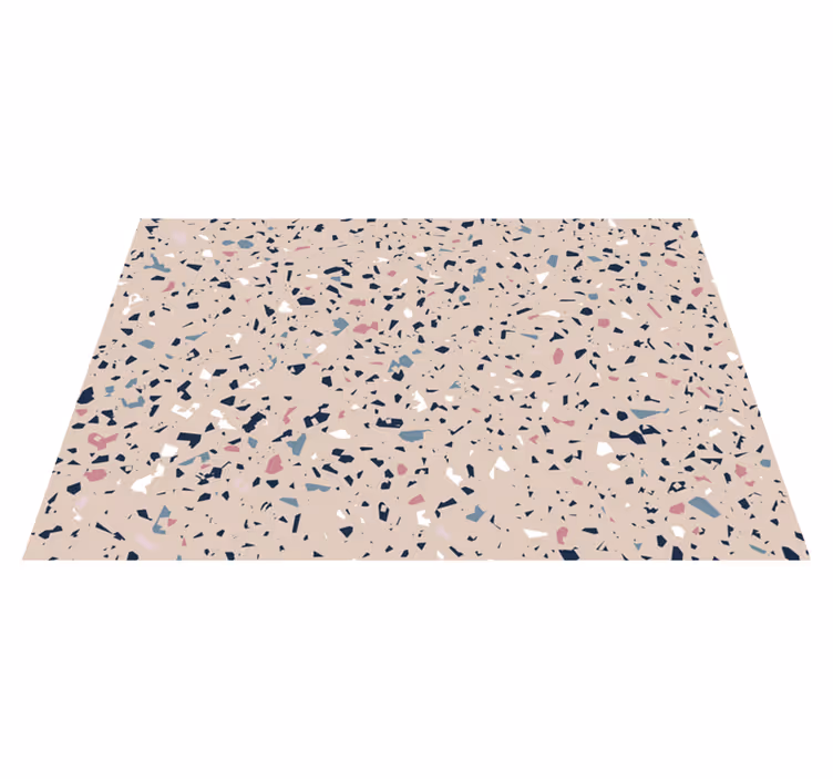 Fabelhafte terrazzo textur stein vinyl teppich - TenStickers
