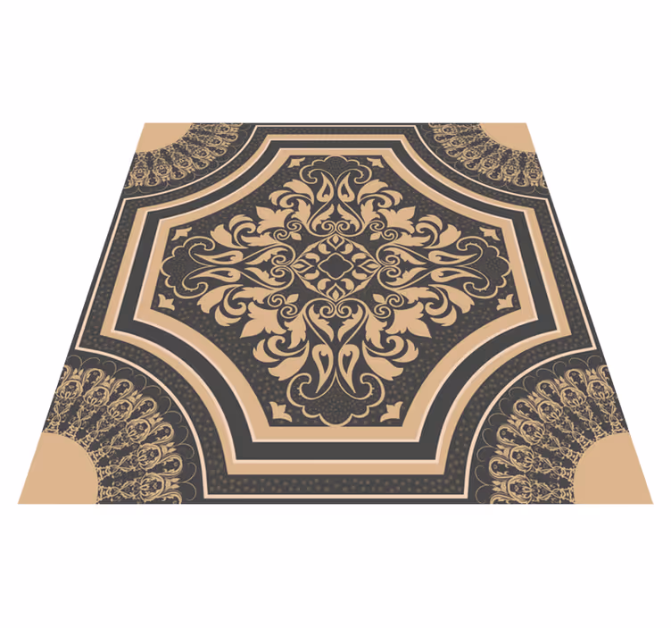 Fantastischer vintage vinyl teppich im barroque-stil - TenStickers