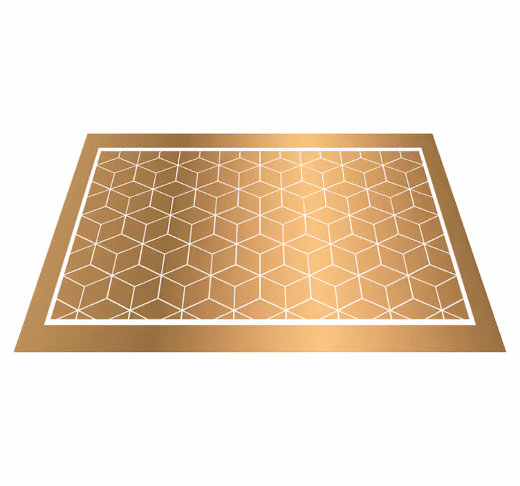 Fabelhafte würfel geometrischen vinyl teppich - TenStickers