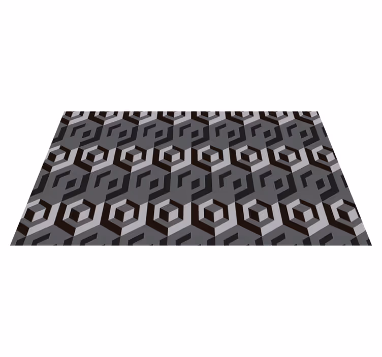 Rechteckiger geometrischer vinylteppich - TenStickers