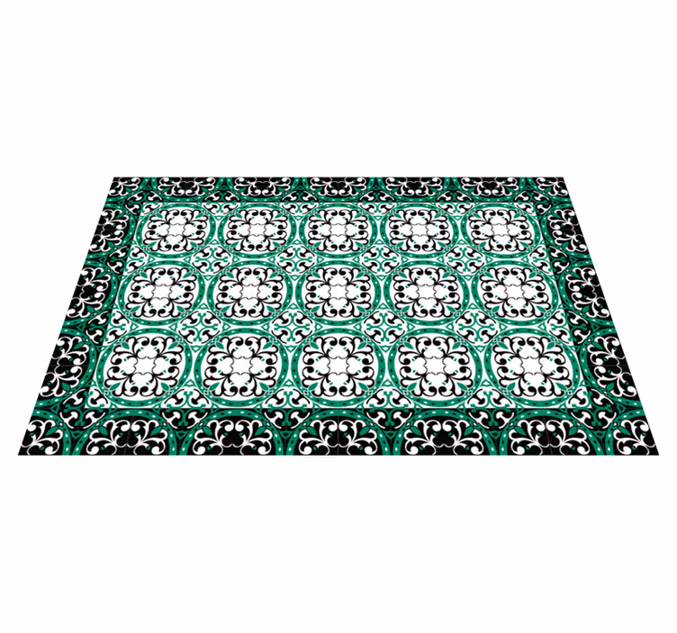 Schöner mosaik vinyl wohnzimmer teppich - TenStickers
