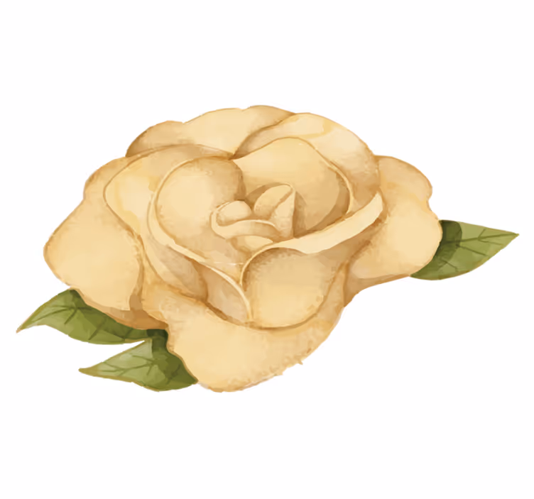 Wundervoller goldener rosenvinylschlafzimmerteppich - TenStickers