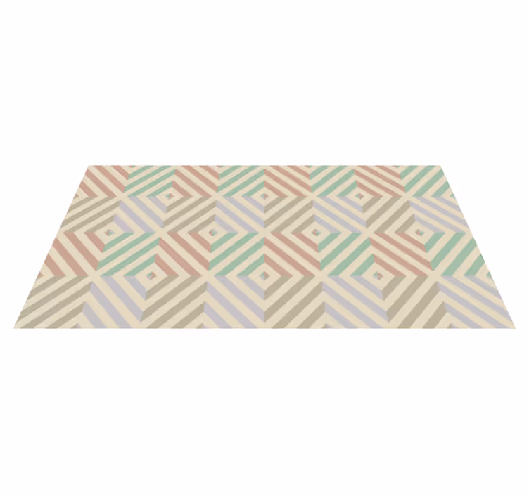 Abstrakte geometrische Formen  Vinylteppich - TenStickers