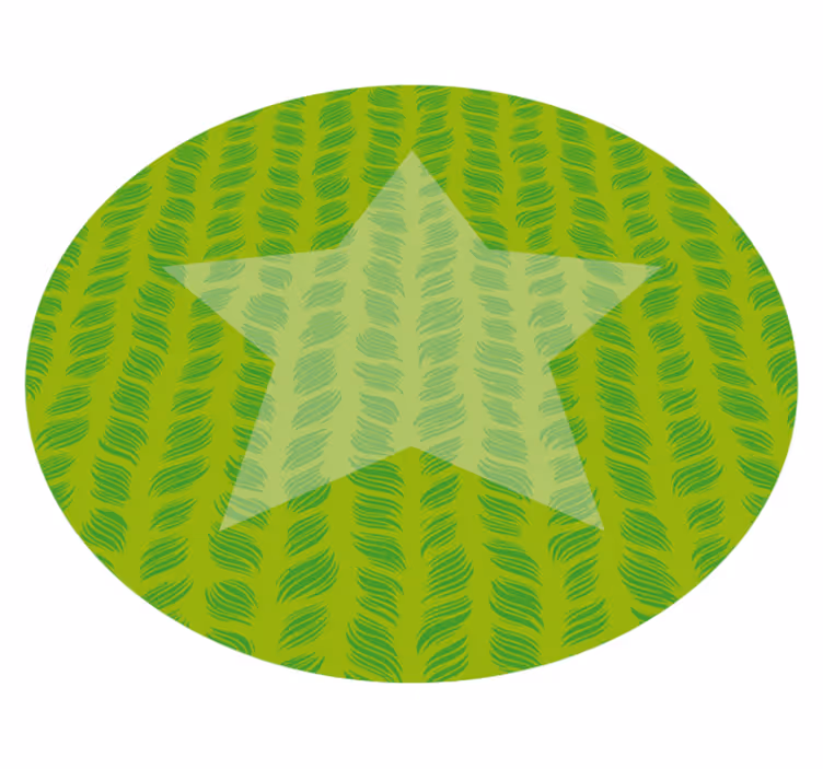 Stern im Kreis Vinyl Teppich Kinder - TenStickers