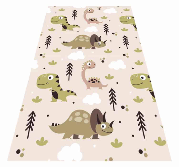 Dinosaurier Kinder Vinyl Teppich - TenStickers
