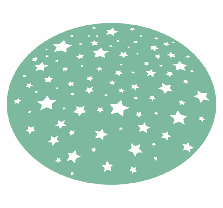 Vinyl Teppich Sterne sternen-spielkreis - TenStickers