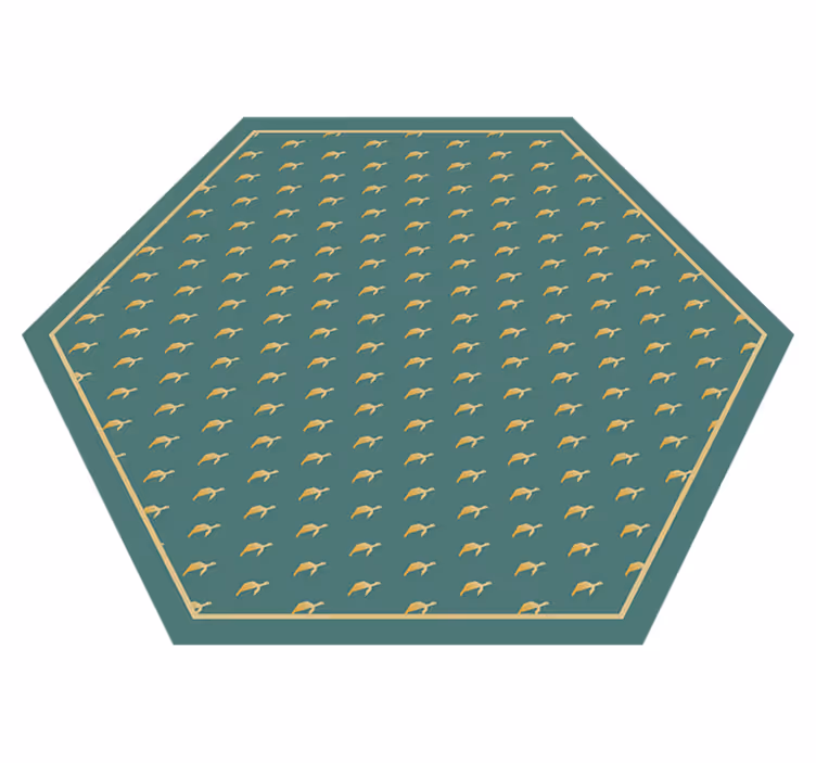 Vinylteppich Tiere Geometrische Schildkröte - TenStickers