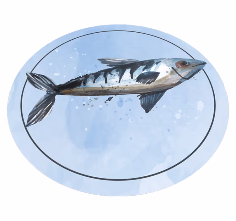 Vinylteppich Fische Abstraktes Meerestier - TenStickers