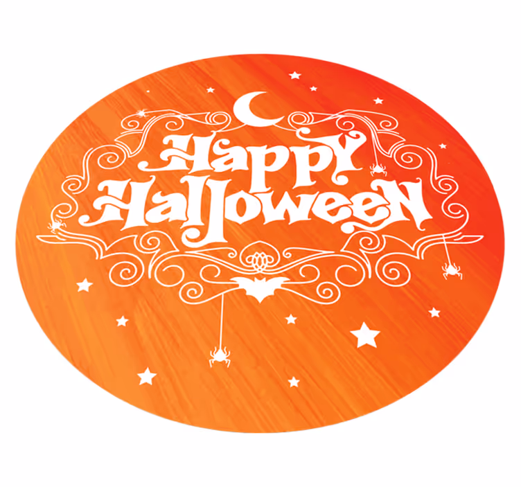 Vinyl teppich halloween festtagskreis - TenStickers