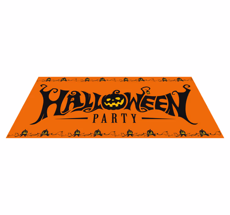 Halloween party vinyl teppich - TenStickers