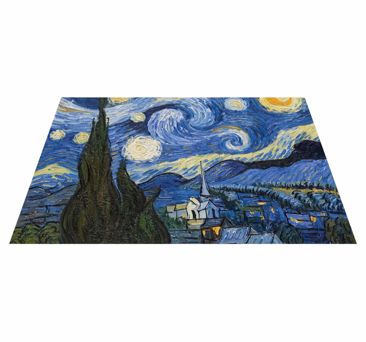 Vinylteppich Natur Van gogh sternennacht - TenStickers