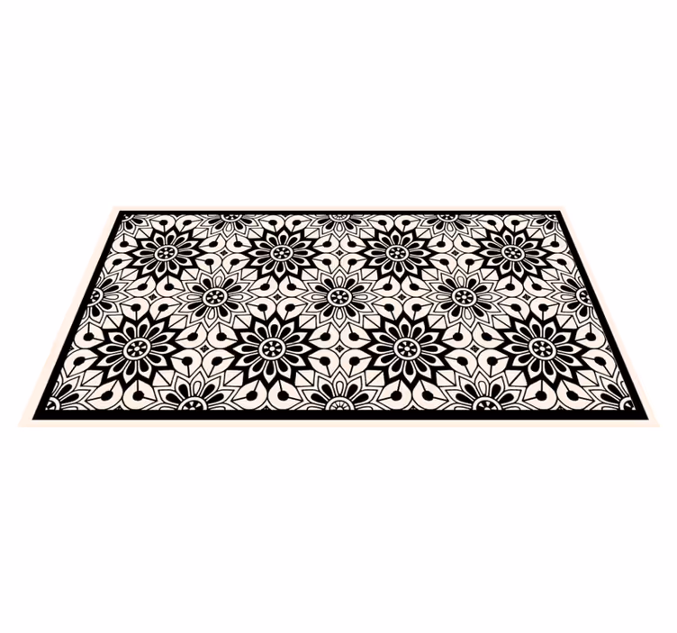 Vinyl Teppich Mandala mandala muster eleganz - TenStickers