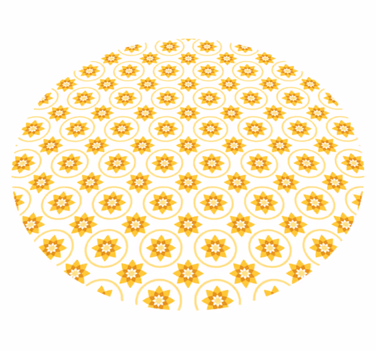 Vinylteppich gelb Sonne - TenStickers