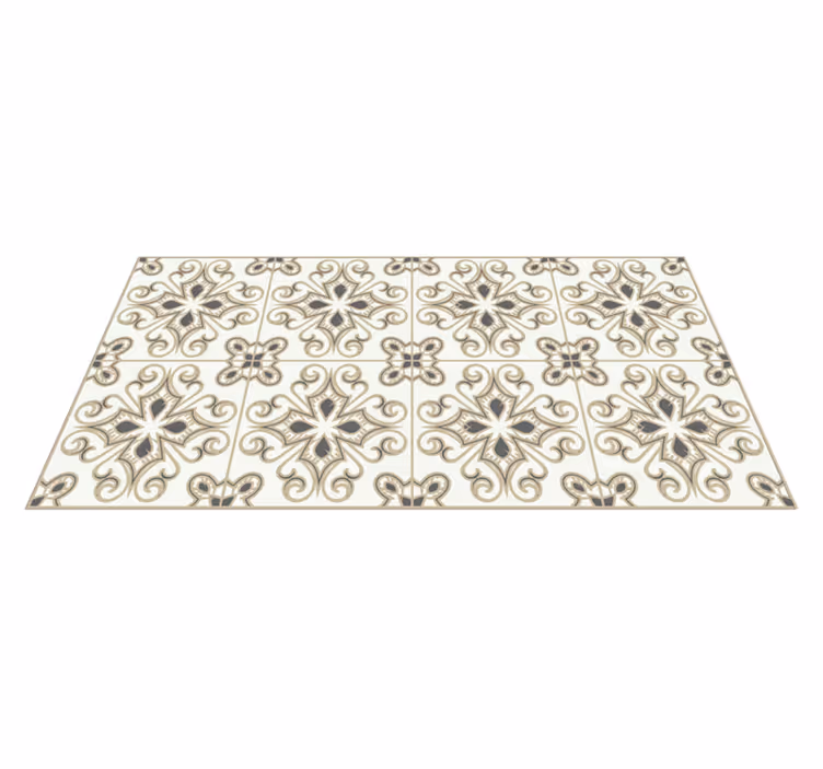 Vinylteppich Marokkanischer stil mit blumen - TenStickers