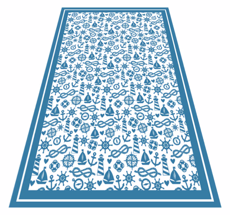 Vinyl Teppich kindlich nautische spielzeit - TenStickers