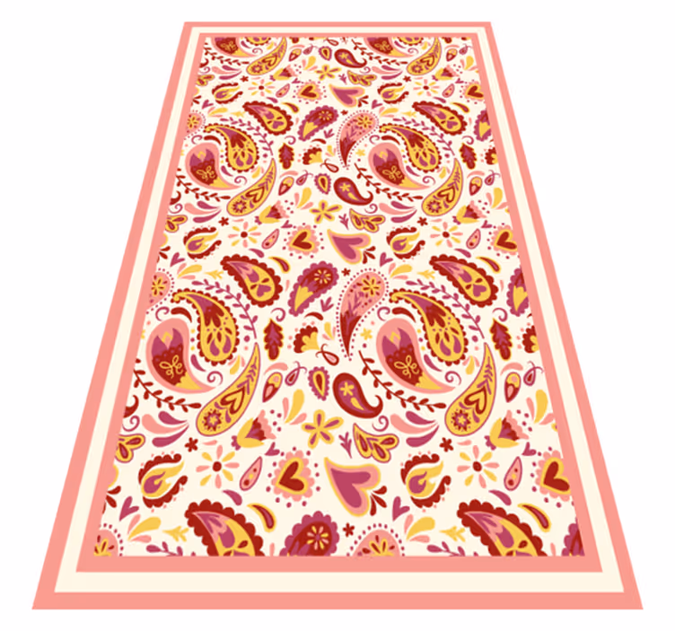 Vinyl Teppich Textur paisleymuster strukturiert - TenStickers
