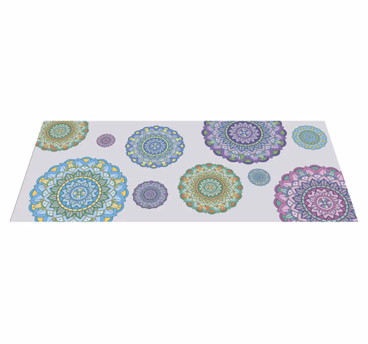 Vinyl Teppich Mandala mandala-ensemble - TenStickers