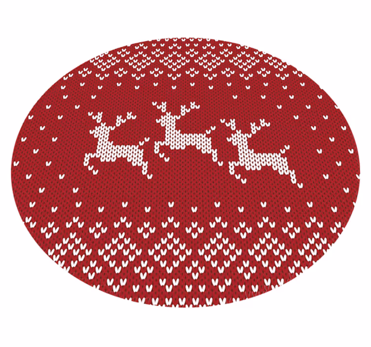 Weihnachtspullover Muster weihnachtsbaummatte - TenStickers
