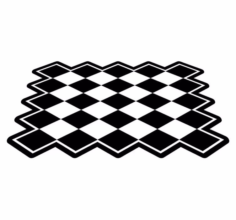 Vinylteppich minimalistisch diamanten - TenStickers