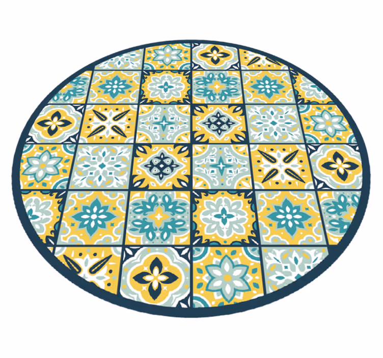 Vinylteppich Mosaik kreisförmiges mosaik - TenStickers
