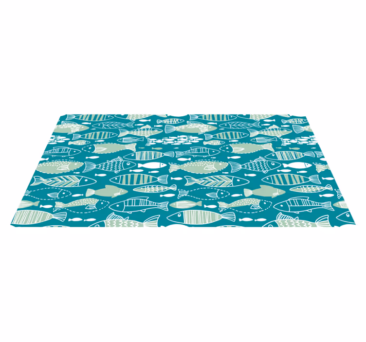 Vinyl Teppich Tiere wasser-muster - TenStickers