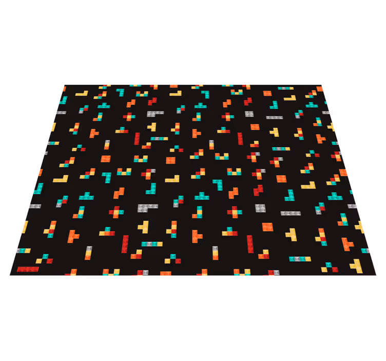 Vinylteppich Vintage Retro tetris - TenStickers