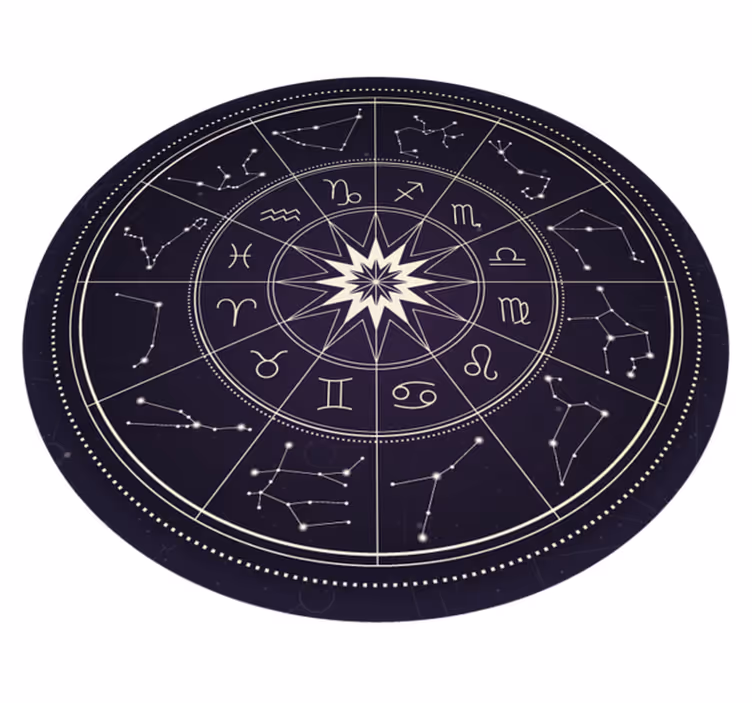 Vinylteppich ethnisch Horoskop - TenStickers