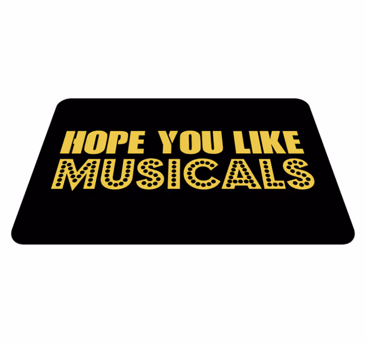Vinyl Teppich Text hoffnung wie musicals - TenStickers